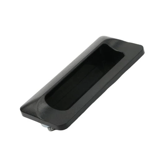 Tirador de plastico tina rectangular Negro