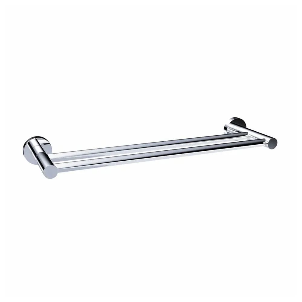 Toallero para baño doble de acero inoxidable