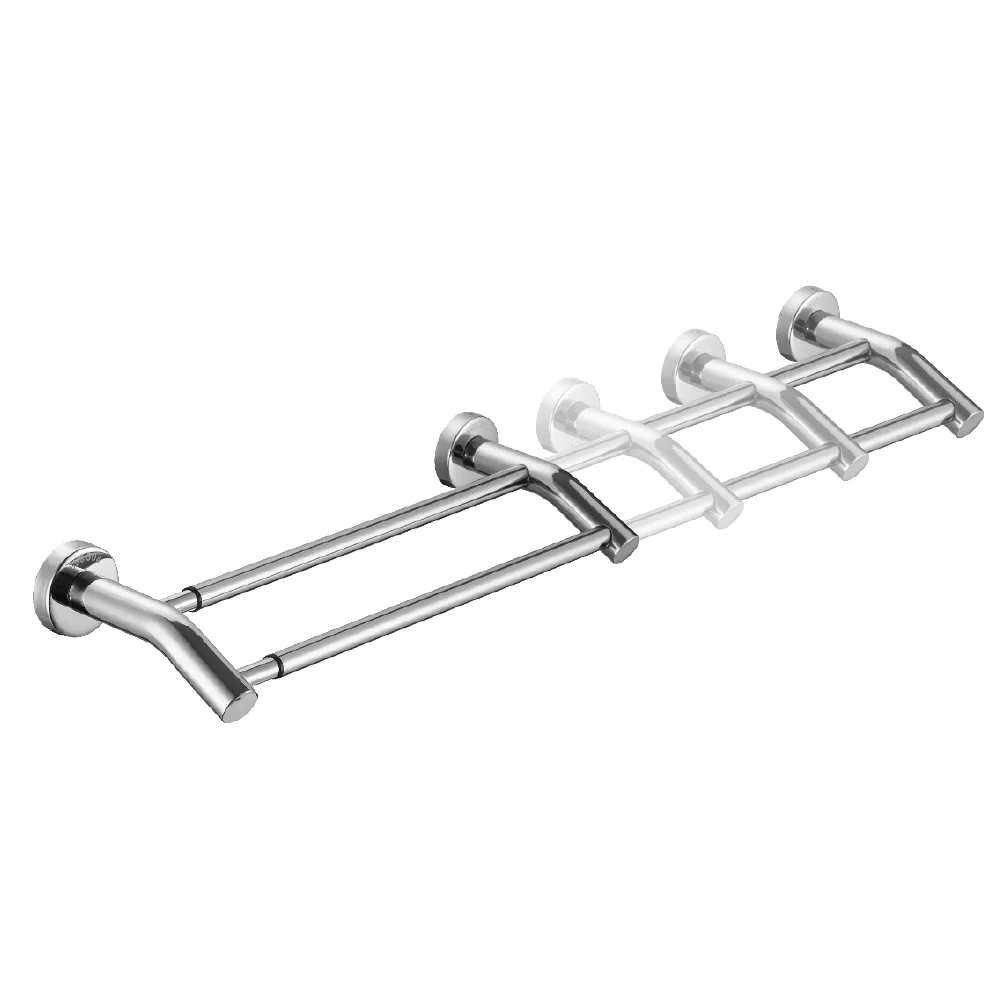 Toallero para baño doble de acero inoxidable graduable - Image 2